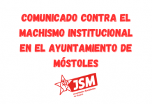 Contra el machismo institucional en el Ayuntamiento de Móstoles